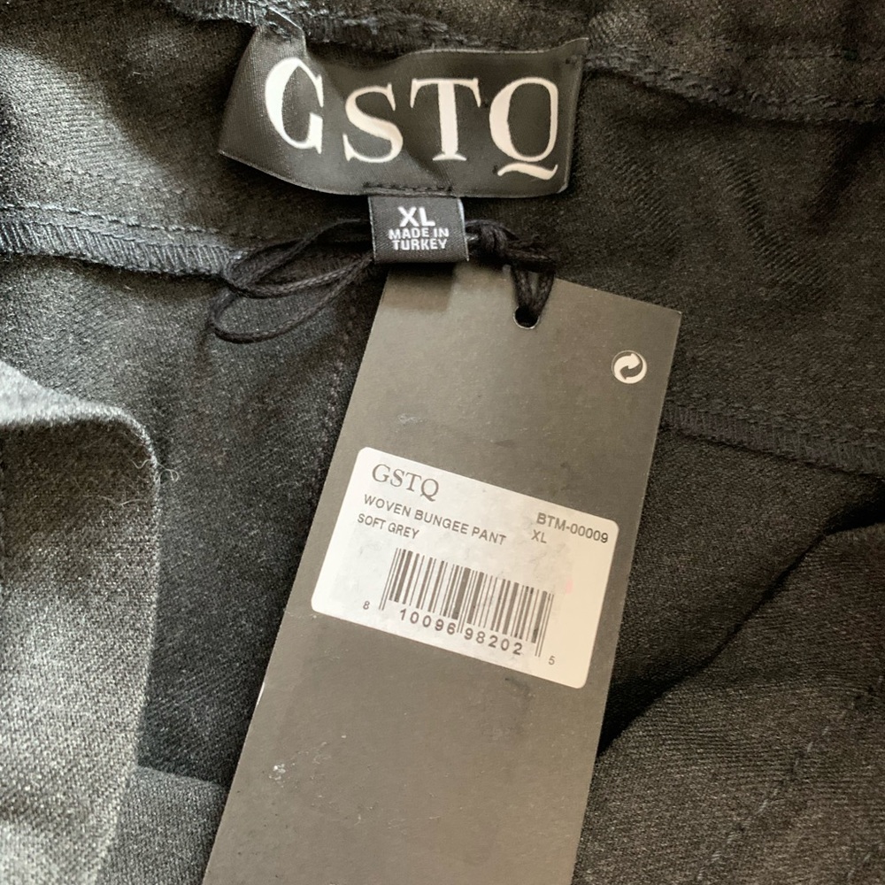 GSTQ Women’s Pants Woven Bungee Soft Grey XL NWT - Picture 4 of 9